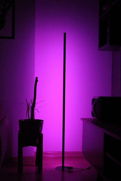 ÖZER LİGHT 16 Color Decorative Corner Led Floor Lamp - Rgb Controlled