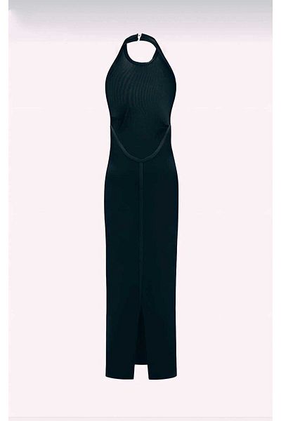 charango Rochie neagră cu decolteu