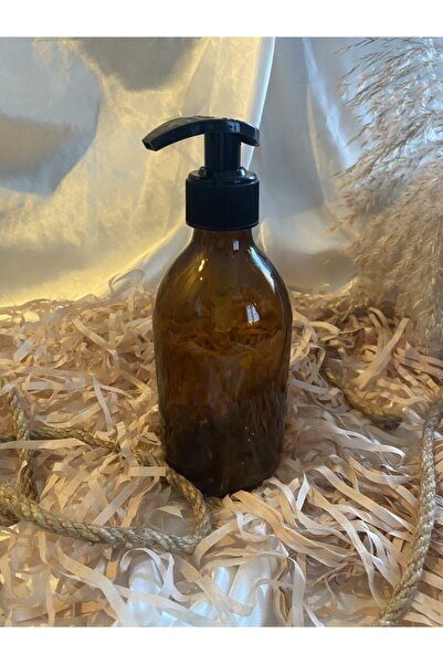 ninetyplus Sticlă de sticlă chihlimbar 300 ml Dozator de săpun lichid Cremă d...
