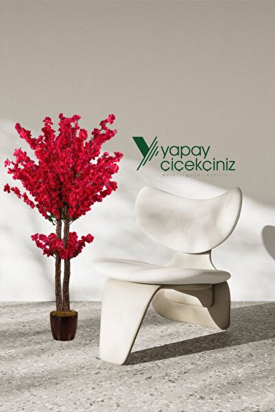 YAPAY ÇİÇEKÇİNİZ 120cm Yapay Vişne Renkli Japon Bahardalı Ağacı