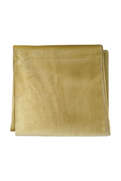 SERA Yellow Velvet Okey Game Tablecloth - 140x140