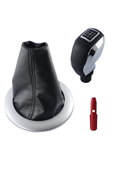 OFMES Renault Megane 2 Vites Körüğü Ve Krom Kapaklı Spor Vites Topuzu