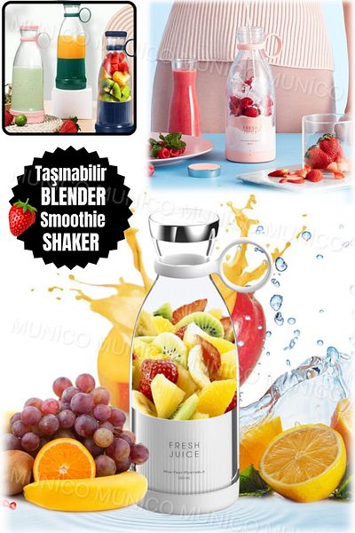 Munico Portable Wireless Fruit Cup - Student Household, Multi-Function, Large Capacity Blender