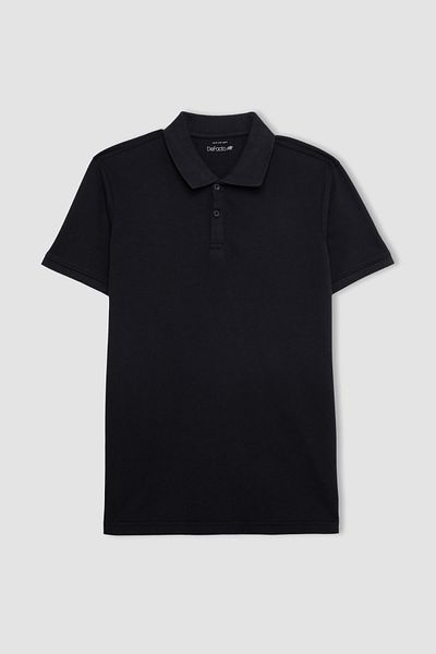 DeFacto Slim-Fit-T-Shirt mit Rollkragen – Slim-Fit, kurze Ärmel V2910az24sp