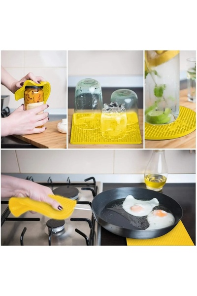 LOVYCO 1 Colorful Honeycomb Silicone Square Trivet