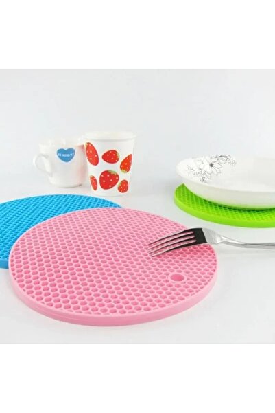 LOVYCO 1 Piece Round Honeycomb Silicone Trivet - Mixed Color