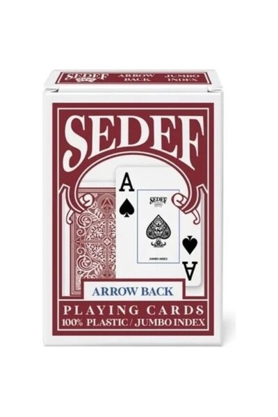 ESER Jumbo Index Red Card Game Card Deck - Mother of Pearl