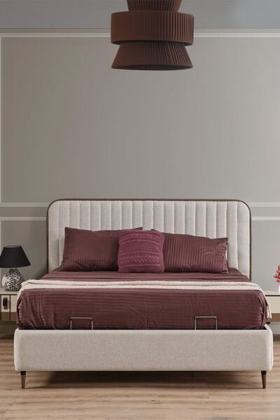 Genel Markalar Viva Bazalı Karyola Başlık Dahil Aplikli Baza Bazalı Karyola Ç...