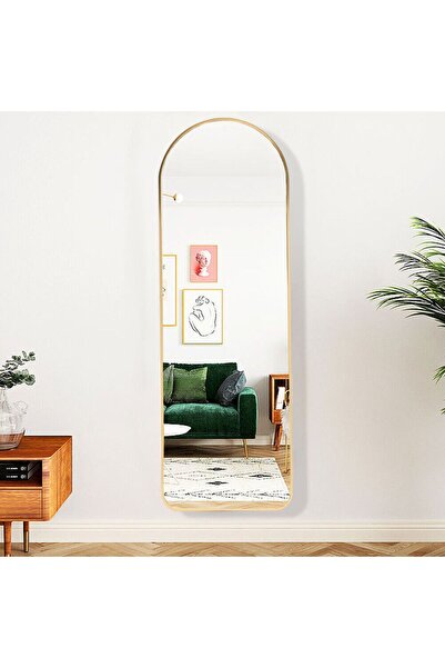 ant home dekoratif ayna, mdf oval kesim boy ayna, duvar aynası 165 X 45 cm