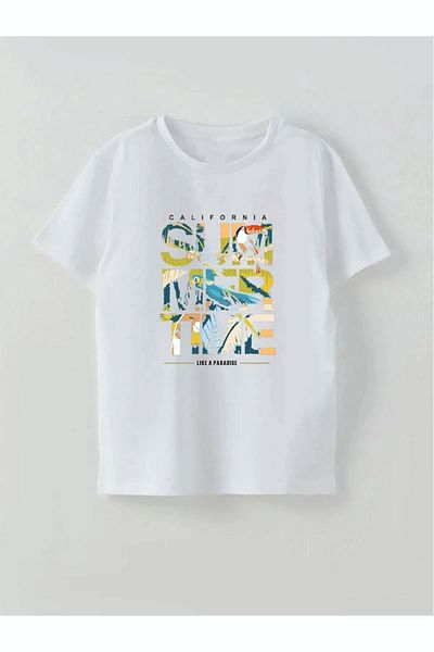 Cevval Băiat - Tricou Summer Time cu imprimeu scris