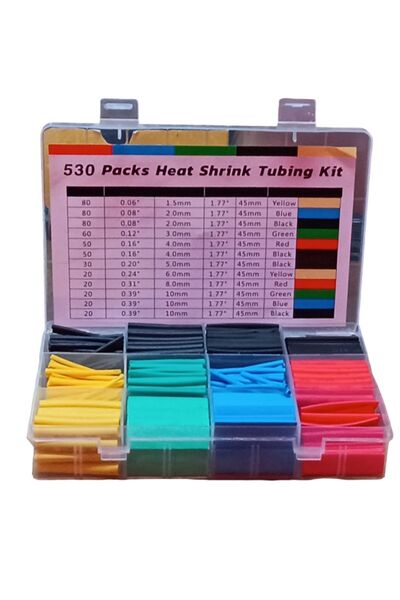 Macaron Set Heat Shrinkable Cable Set 530 Pieces 8 Length