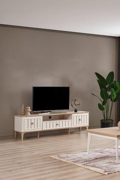 BuğdaycıGrup Bella 200 Tv Sehpası Televizyon Ünitesi Televizyon Sehpası Kırık...