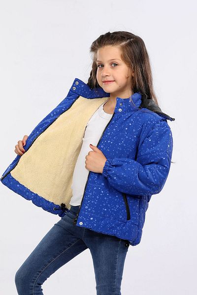 Veform Water and Windproof Children's Coat - Detachable Hood, Fur Inside AVM153VF