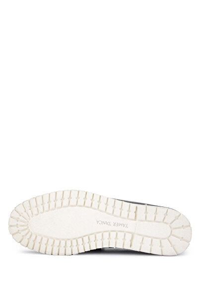 Tamer Tanca Ανδρικά Loafer παπούτσια από γνήσιο δέρμα μαύρα