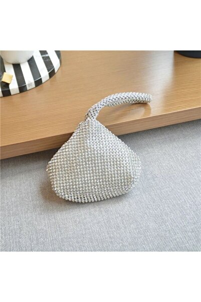 VS ACCESSORY Luxury Triangle Diamond Stone Hand Shoulder Bag