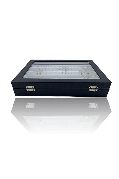 DİJİTAL ÇARŞI MAĞAZACILIK Черна кутийка за обеци Richbox - 18x24см