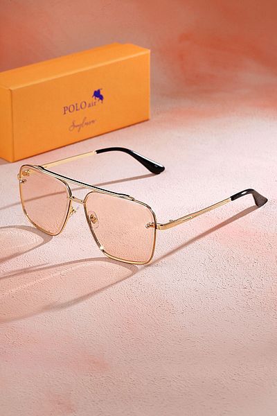 Polo Air Unisex slnečné okuliare Crystal UV 400 Protection žlté