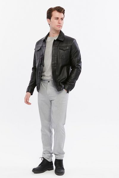 CE-YIL DERİ ÜRÜNLERİ Genuine Leather Coat