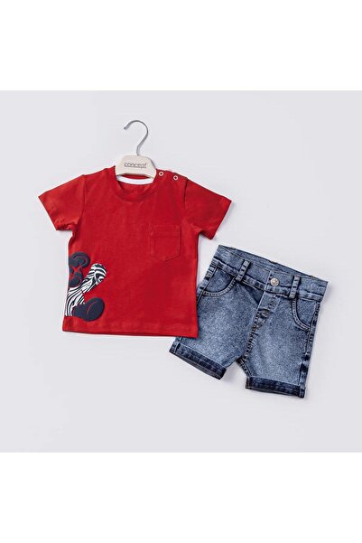 Tk 6-18 Months Pocket Printed Baby Kids Set - Shoulder Snaps