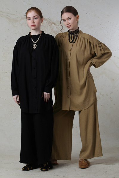 ZÜLAYS Salaş Pantolon Takım Siyah