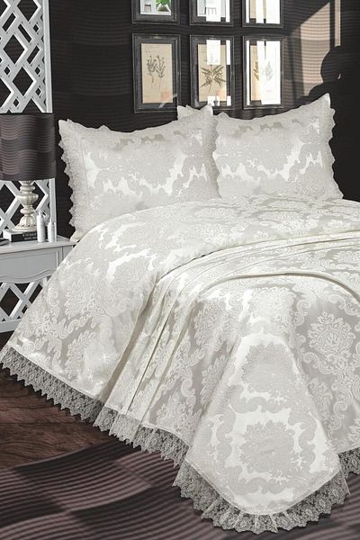 Çt Çeyizci Tekstil Double Bedspread and Pique Set Kefaret