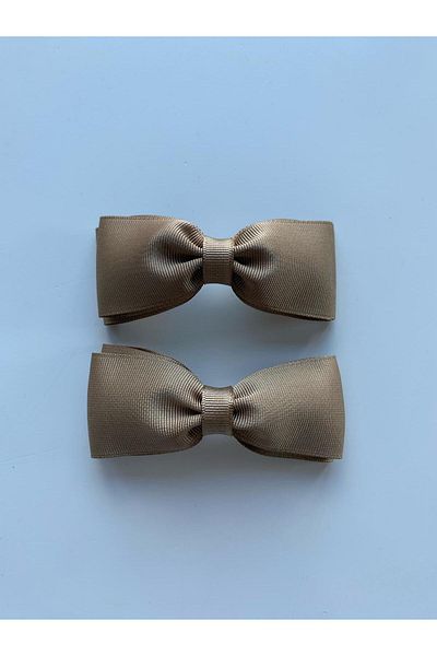 Stil Tasarım Toka Set of 2 Brown Colored Bow Buckle
