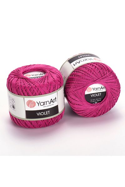 Yarnart Βιολετί - Mercerized Lace Rope Pink-0075
