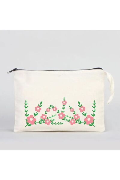 Bikutumutluluk PINK DAISY GIFT MAKEUP BAG CLUTCH PENCIL HOLDER