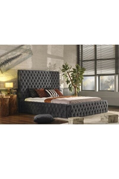 Niva Baza 140/200 Çift Kişilik Sandıklı Havuzlu Baza Başlık Set Hıgh Mountaın