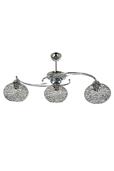 VENON Aydınlatma Birsel 3 Lü (top Elek Kol Camlı) Krom Avize