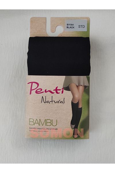 Penti Чорапи от черен бамбук, 2 броя