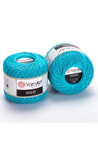 Yarnart Violet - Mercerized Lace Thread Turquoise-0008