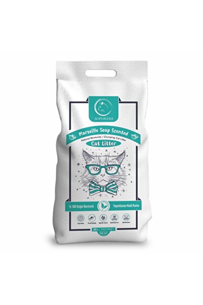 SOPHRESH Ms250 Marsilya Kokulu Topaklanan Kedi Kumu 20 Lt / Cat Litter