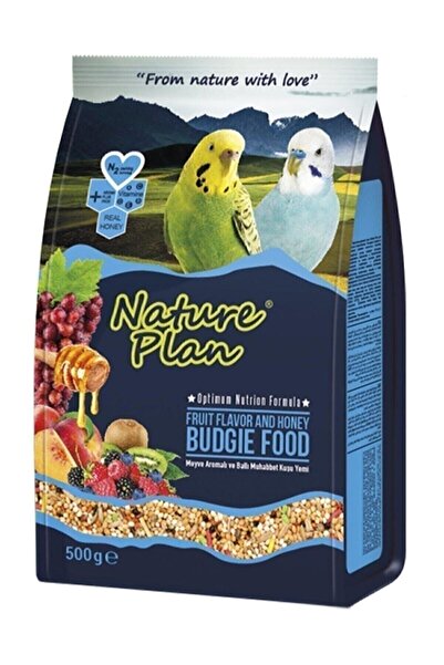 Genel Markalar Nature Plan Meyve Aromalı Ve Ballı Muhabbet Kuş Yemi 500 Gr