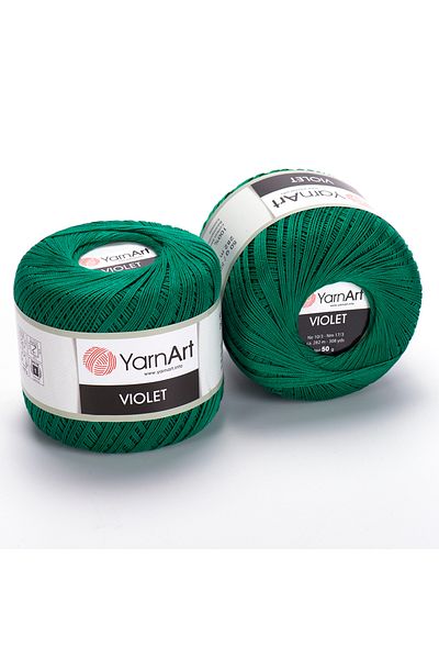 Yarnart Βιολετί - Mercerized Lace Rope Petrol Green-6334