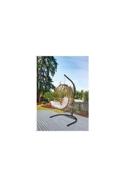 mobilyabazari Retro Rattan Bahçe Mobilyası (SALON, BALKON, CAFE OFİS) Salıncak