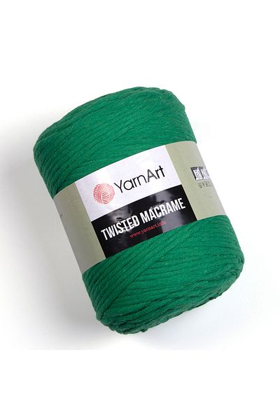 Yarnart Twisted Macrame - Μακραμέ Χέρι Πλεκτό Νήμα Σκούρο Πράσινο-759