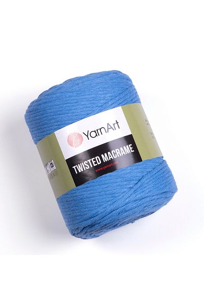 Yarnart Twisted Macrame - Μακραμέ Χέρι Πλεκτό Νήμα Μπλε-786