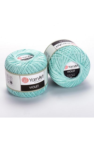Yarnart Βιολετί - Mercerized Lace Νήμα Water Green-4939