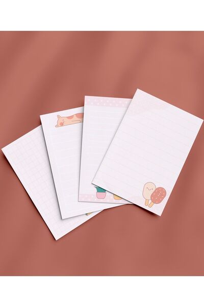 Grdall 4 قطع من لوحة مذكرة صغيرة مقاس A6 - لوحة ملاحظات، لوحة مذكرة، قائمة ال...