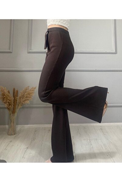 Marka Spanish Leg Lycra Interlock Fabric Gathering Leggings Trousers - Comfortable with Elastic Waist