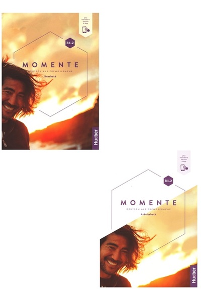 Hueber Yayınları Momente B1.2 - الإصدار التفاعلي من Kursbuch وArbeitsbuch وPl...
