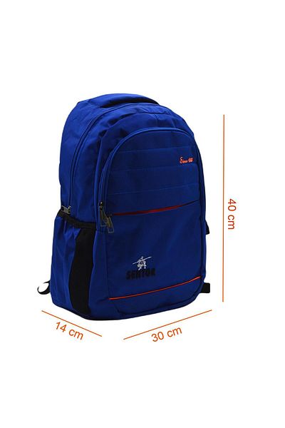 Sentor 3 Compartment Saks Blue Laptop School Backpack