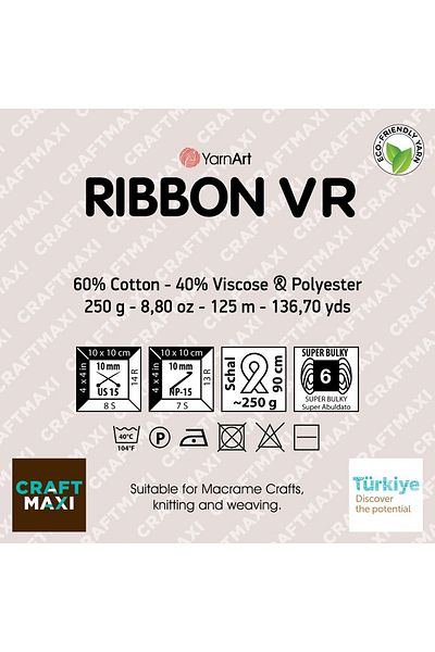 Yarnart Rıbbon Vr - Accesoriu pentru tricotat manual Ebruli-924