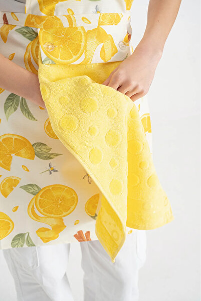 Bursa Cotton Havlulu Mutfak Önlüğü, Pratik, Su Geçirmez