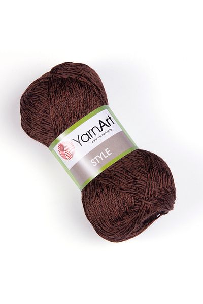 Yarnart Στυλ - Γυαλιστερό Χειροποίητο Νήμα Καφέ-672