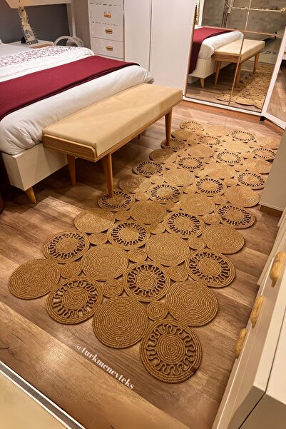 Türkmen Ev Tekstil Jüt ,Hasır ,Desenli Halı ,Salon, Mutfak ,Yatak Odası , Hal...
