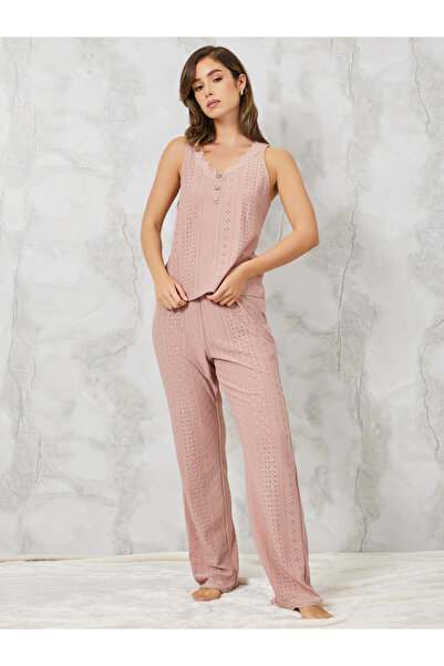 Styli طقم سترة وملابس نوم من Broderie Placket