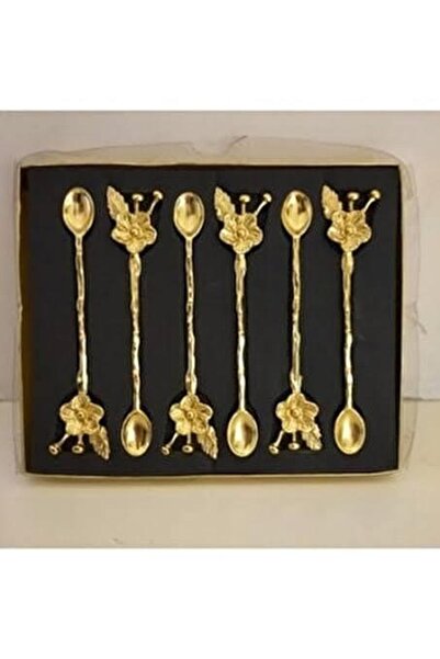 Genel Markalar Gold Renk Japon Gülü Çay Kaşığı, Renkli ve Zarif Tasarım