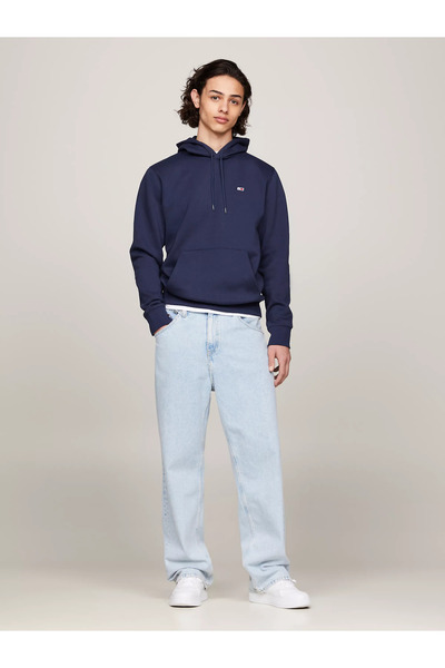 Tommy Hilfiger Erkek Tjm Normal Polar Kapüşonlu - Mavi